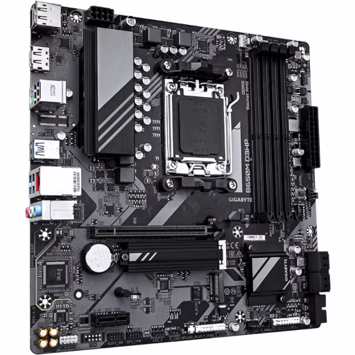 Imagen 1 de Tarjeta Madre Gigabyte B650M D3HP Socket AMD AM5 4*DDR5  DP HDMI LAN mATX
