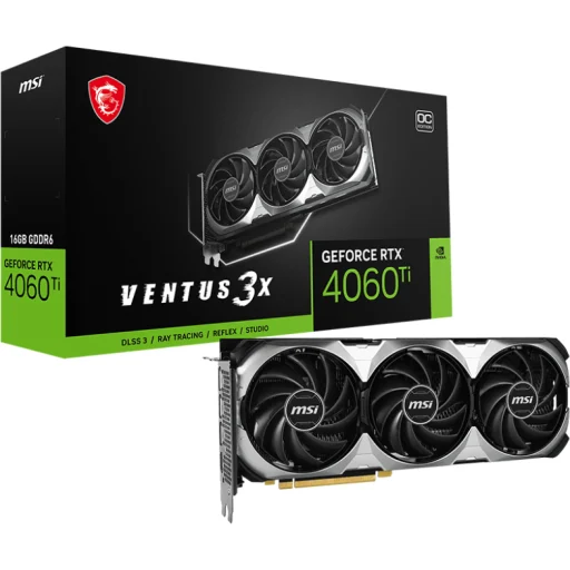 Imagen 0 de Tarjeta de Video GF-RTX 4060 Ti VENTUS 3X 16G OC 16GB GDDR6 PCIe 3*DP HDMI ATX