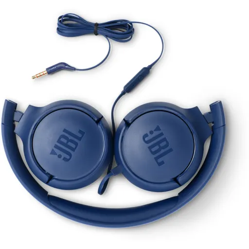 Imagen 6 de Audífonos Alámbricos JBL Tune 500, On-ear Conector 3.5mm Plegable Color Azul