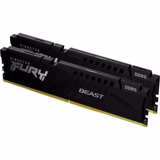 Imagen 0 de Memoria RAM 32GB (2*16GB) DDR5 6000MHz DIMM CL30 Non-ECC 1.4v 288p FURY Beast
