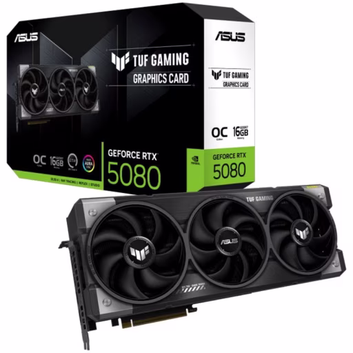 Imagen 0 de Tarjeta de Video Asus TUF-RTX5080-O16G-GAMING 16GB GDDR7 PCIe5.0 3*DP 2*HDMI 