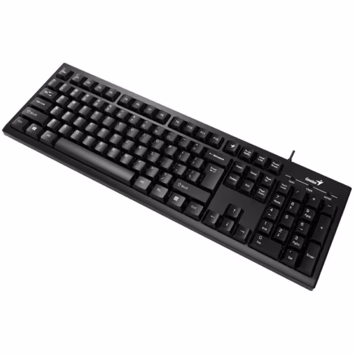 Teclado Alámbrico Genius KB-100 Smart Funciones Personalizables-Antiderrame USB