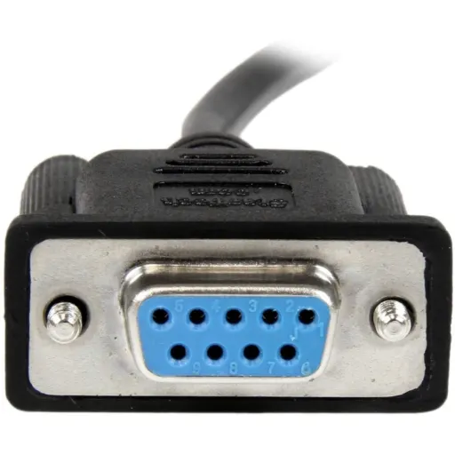 Imagen 3 de Cable de SERIE RS232 DB9 H/H Serie de módem nulo 2mts Color Negro - StarTech