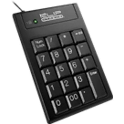 Teclado Numérico Alámbrico KlipX KNP-100 Abacus Numeric USB Plug&amp;Play Negro