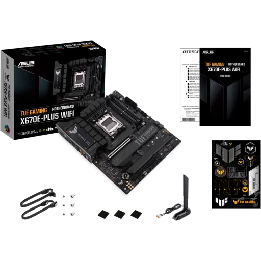 Imagen 12 de Tarjeta Madre Asus TUF GAMING X670E-PLUS WIFI AMD AM5 4*DDR5 4*M.2 DP HDMI USB-C