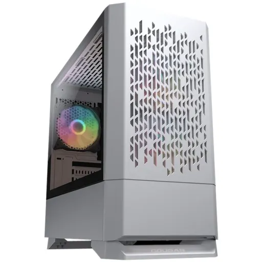 Imagen 14 de Cougar MG140 Air RGB - MT - micro ATX - panel lateral con ventana (cristal templado) - sin fuente de alimentación - blanco - USB/Audio