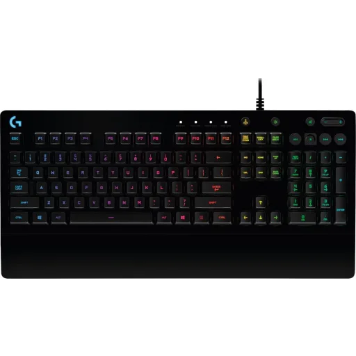 Imagen 2 de Teclado Gamer Alámbrico Logitech G213 Prodigy RGB Español USB Antiderrame Negro
