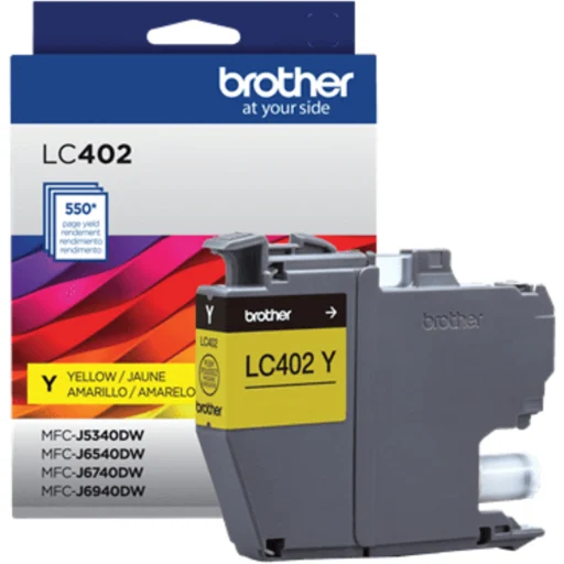 Imagen 1 de Cartridge Brother LC402YS Amarillo Comp. MFCJ6740DW, 550 Páginas