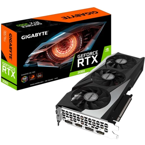 Imagen 4 de Gigabyte GeForce RTX 3060 GAMING OC 12G - Tarjeta gráfica - GF RTX 3060 - 12 GB GDDR6 - PCIe 4.0 x16 - 2 x HDMI, 2 x DisplayPort
