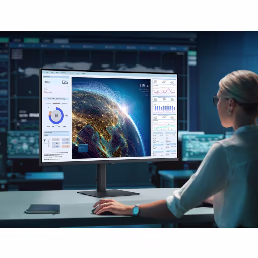 Imagen 19 de Monitor Samsung ViewFinity S8 37" 4K UHD USB-C DP HDMI RJ45 Altura Ajustable