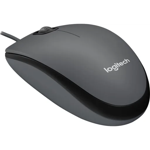 Imagen 2 de Mouse Alámbrico Logitech M90 Óptico 1000dpi USB Color negro p/MAC-PC