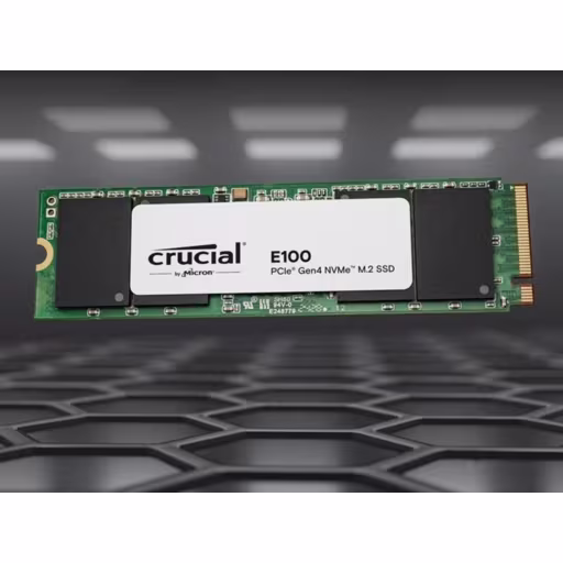 Imagen 2 de Unidad SSD Crucial E100 480GB M.2 22*80 PCIe G4  NVME Lec 4700MB/s Esc 2500MB/s