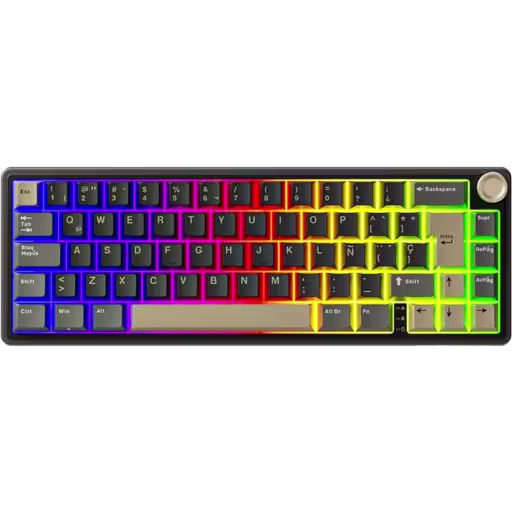 Imagen 0 de Royal Kludge R65 - Phantom/Chartreuse Switch (RK-TC-R65)