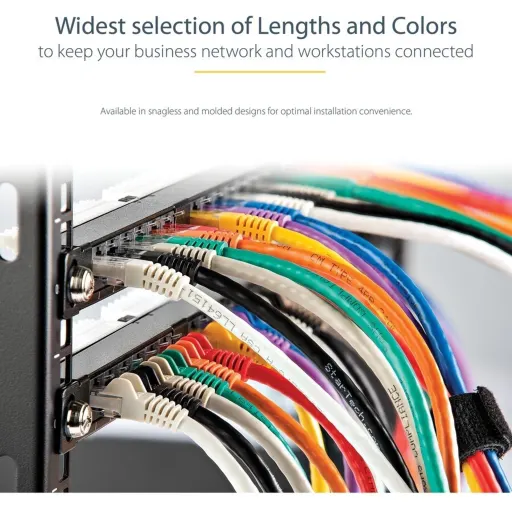 Imagen 3 de Cable de Red StarTech Cat6 Sin Enganches Ethernet Gig. Long. 2 Metros NEGRO