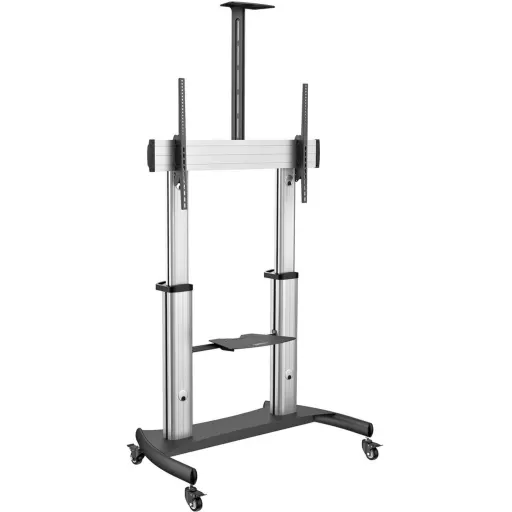 Imagen 6 de Soporte Pedestal para TV 60" a 100" hasta 100kg Carro móvil Ajustable c/ruedas