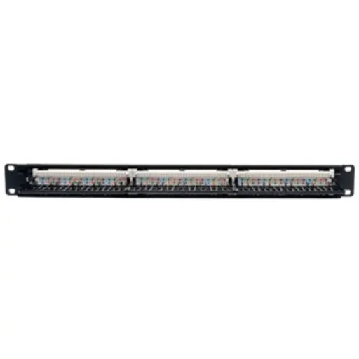 Imagen 3 de Tripp Lite 24-Port Cat5e Cat5 Rackmount Patch Panel 568B 110 Punch 1URM - Tablero de conexiones - 1U - 19" - 24 puertos