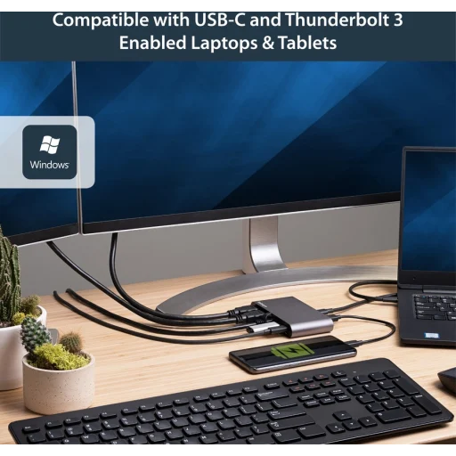 Imagen 8 de Docking Station StarTech USB-C 2 Monitores HDMI 4K GbE 2 USB-A 100W 