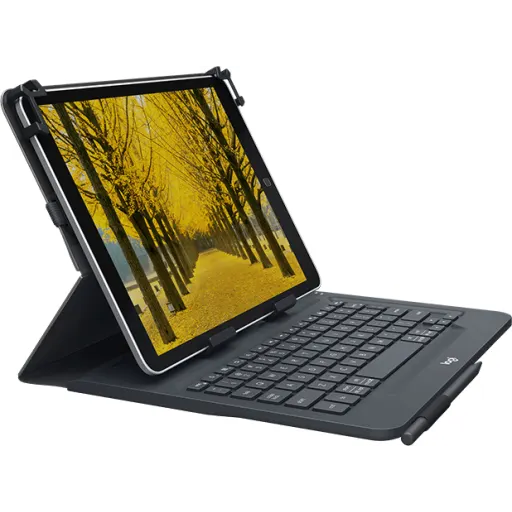 Funda Logitech Universal con Teclado integrado Bluetooth p/ Tablets 9-10""