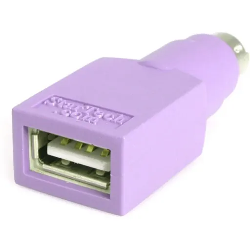 Imagen 1 de Adaptador Teclado USB a conector PS/2 PS2 MiniDIN - Hembra USB - Macho Mini-DIN
