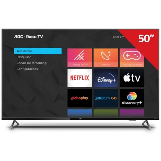 Imagen 0 de Televisor AOC 50U612 50" UHD 4K LED SmartTV RokuTV 3*HDMI 2*USB LAN
