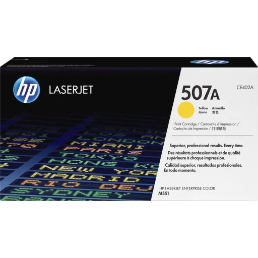 Toner HP 507A Yellow para Imp LaserJet MFP M575c/M570dn/M575f/M551dn, 6000 Pág