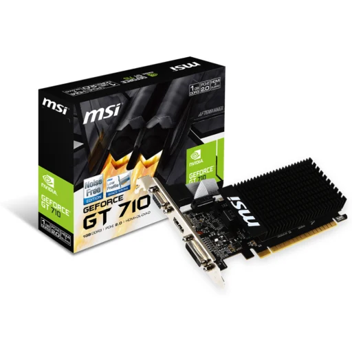 Imagen 0 de Tarjeta de Video MSI NV-GF-GT 710 1GD3H LP 1GB GDDR3 PCIe DVI HDMI VGA LowP Act