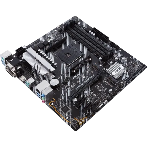 Imagen 3 de Tarjeta Madre Asus PRIME B550M-A/CSM AMD AM4 4*DDR4 LAN 2*M.2 DVI HDMI VGA mATX