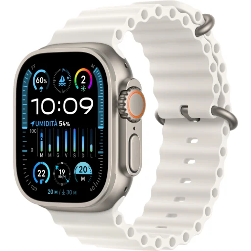 Imagen 0 de Smartwatch Apple Watch Ultra 2, 49mm OLED GPS Case titanio Correa Ocean White