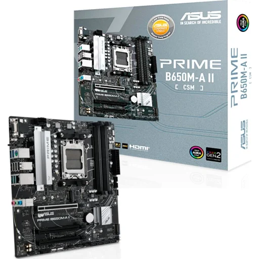 Imagen 0 de Tarjeta Madre Asus PRIME B650M-A II-CSM AMD AM5 4*DDR5 2*M.2 DP HDMI VGA USB3.2