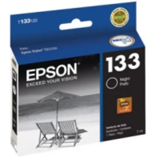 Imagen 0 de Cartridge de Tinta Epson 133 Negro Stylus TX420W TX320 TX235W TX135 TX125, 5ml