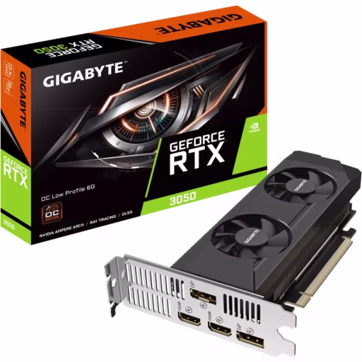 Imagen 0 de Gigabyte GeForce RTX 3050 OC Low Profile 6G [GV-N3050OC-6GL]