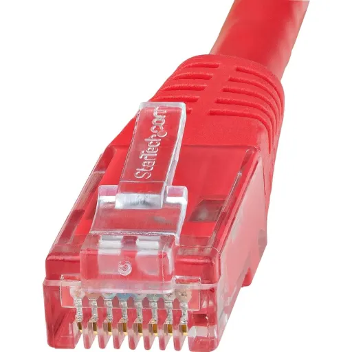 Imagen 1 de Cable de Red StarTech Cat6 UTP RJ45 Gigabit Ethernet ETL 50ft 15.2mts Color Rojo