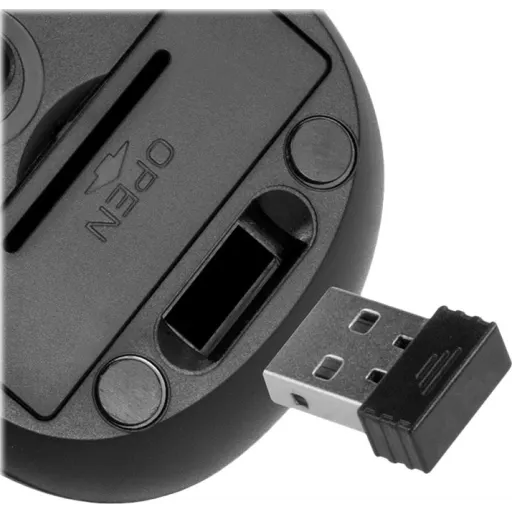 Imagen 1 de Mouse Inalámbrico KlipX KMW-340BK 3D de 6 botones 2,4GHz USB nano