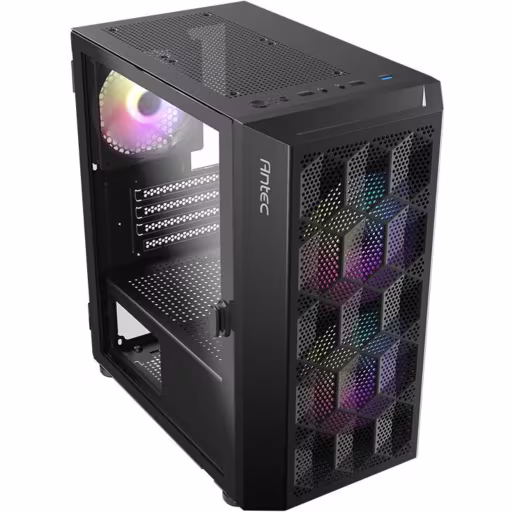Imagen 0 de Gabinete Antec NX200M, RGB Prog 2*USB2.0 USB3.1 Vidrio temp Mini torre Gris Oscu