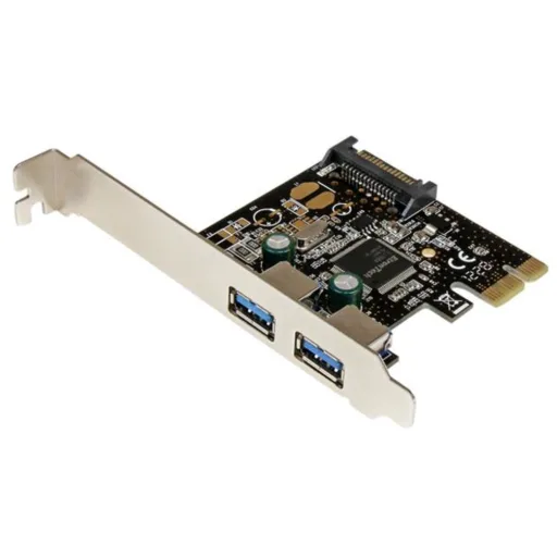 Imagen 0 de Tarjeta Controlado 2 Puertos USB 3.0 Bus PCIe x1 Alimen. SATA Power - StarTech
