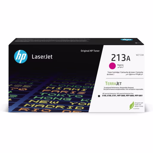 Toner HP 213A Magenta para LaserJet Ent 5700 5800 6700 6701 6800 6801, 3000Pág