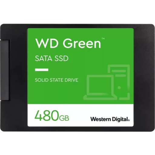 Unidad SSD Western Digital Green 480GB 2.5"" 7mm SATA 3 6Gb/s 3D Lec545MB/s