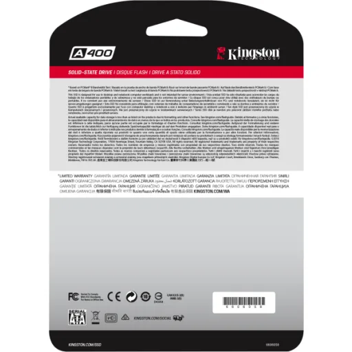 Imagen 4 de Unidad SSD Kingston SSDNow A400 120GB 2.5" 7mm SATA3 Lect 500MB/s Escr 320MB/s