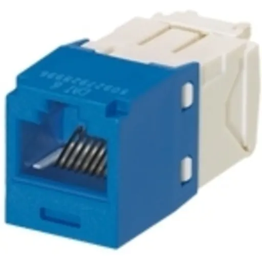 Imagen 0 de Mini-Com Module, Cat 6, UTP, 8 pos 8 wire, Universal, Blue, TG Style