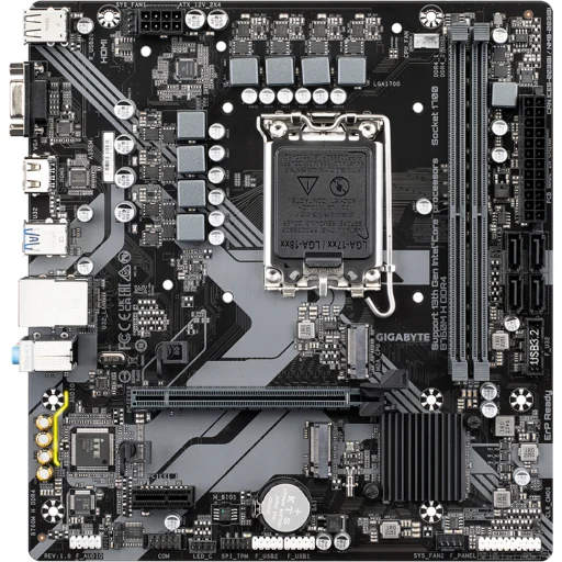 Imagen 1 de Tarjeta Madre Gigabyte B760M H r1.0 LGA1700 14°G 2*DDR5 2*M.2 HDMI VGA USB3.2
