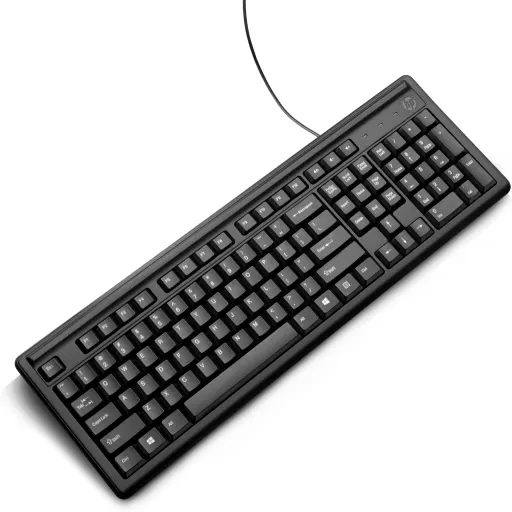Imagen 2 de Teclado Alámbrico HP 100 En Español Interfaz  USB Color Negro