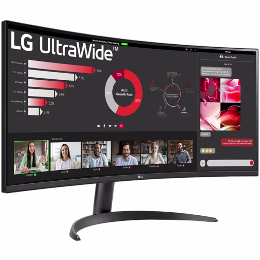Imagen 3 de Monitor Curvo LG 34WR50QC-B 34" WQHD 3440*1440 VA DP 2*HDMI 100Hz FreeSync