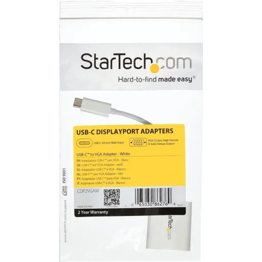 Imagen 13 de Adaptador Gráfico USB-C a VGA USB 3.1 Tipo-C Color Blanco Resolucion 1920*1200