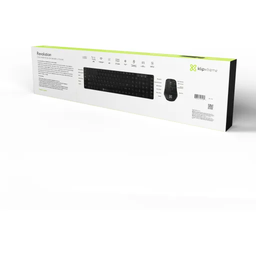 Imagen 7 de Kit Teclado Mouse Inalámbrico XTech KCK-270S, RF2.4GHz Óptico 800-1600dpi Esp