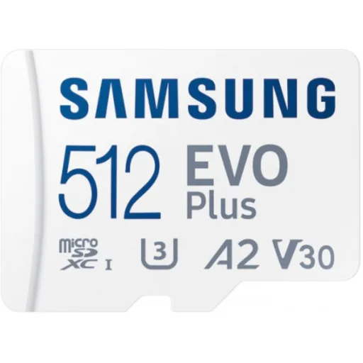 Imagen 0 de Samsung EVO Plus (2021) microSDXC 512 GB UHS-I (Speed Class 3 / Video Speed Class 30) (MB-MC512KA/EU)