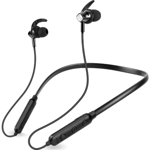 Auriculares inalámbricos Bluetooth 5.0 con micrófono y cable de carga,  color blanco