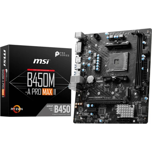 Imagen 0 de Tarjeta Madre MSI B450M-A PRO MAX II AMD AM4 2*DDR4 M.2 DVI-D HDMI 4*USB3.2
