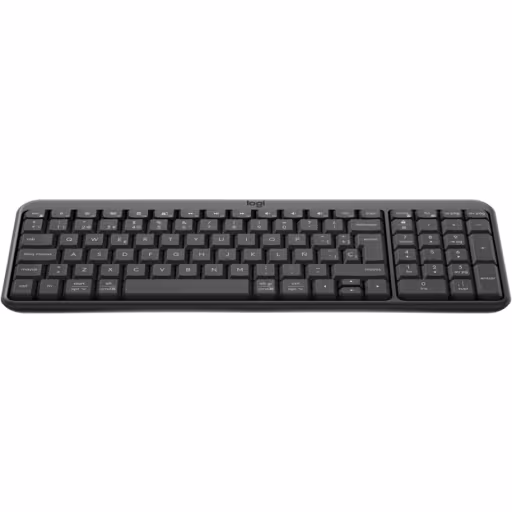 Imagen 2 de Teclado Inalámbrico Logitech K250, Epañol Qwerty Bluetooth Color Graphite