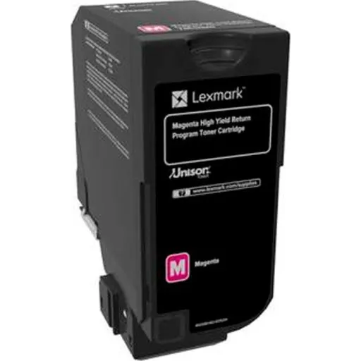 Toner Lexmark 74C4HC0 MAGENTA para CS72x/CX72x, 12.000 Páginas