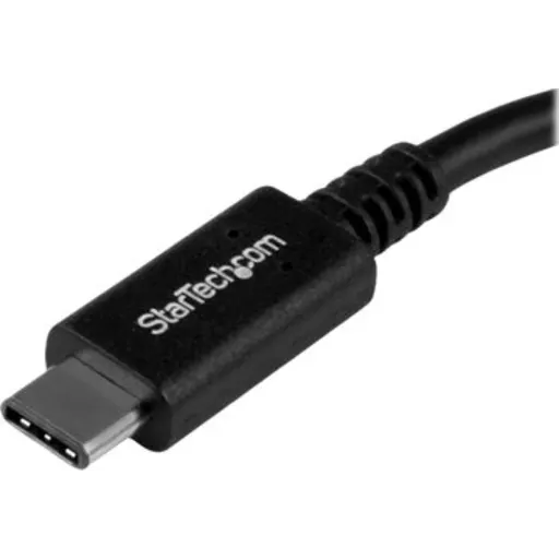 Imagen 1 de Adaptador USB Tipo-C 3.1 Gen 1 (5 Gbps) a USB Tipo-A, M/H 15cm 6" Níquel Negro.